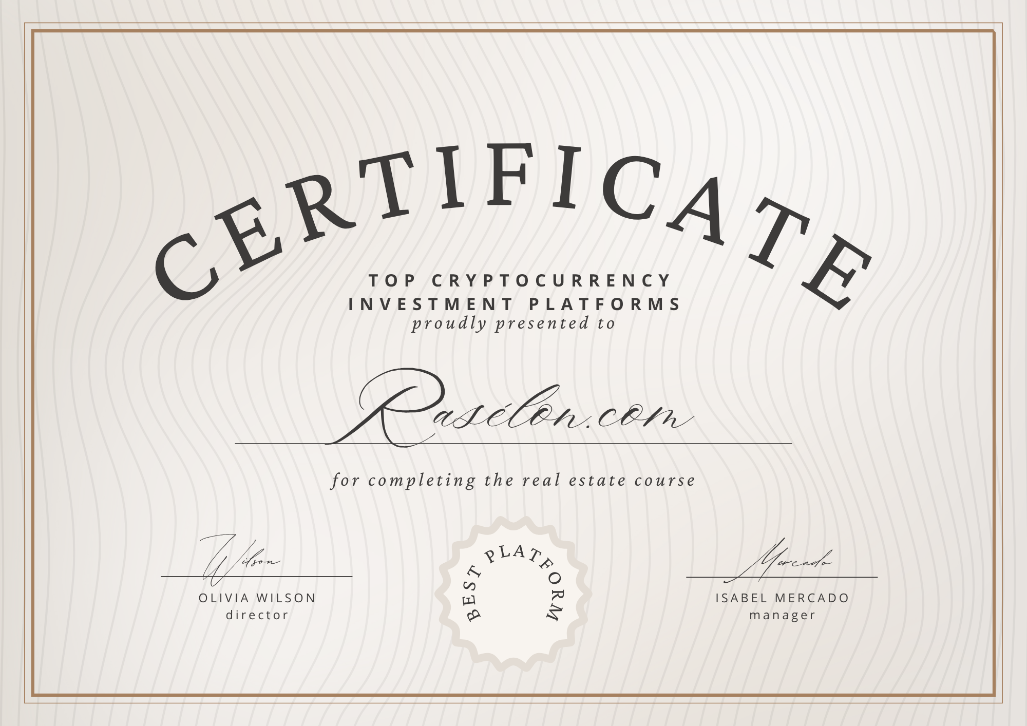 Certificate 5